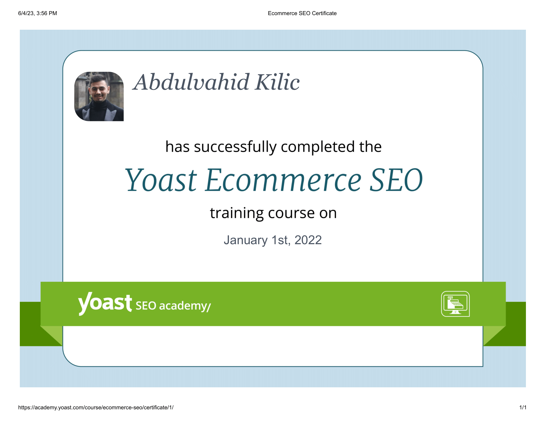 Certificaat E-commerce SEO – Farselon.nl Certificaat E-commerce SEO - Farselon.nl