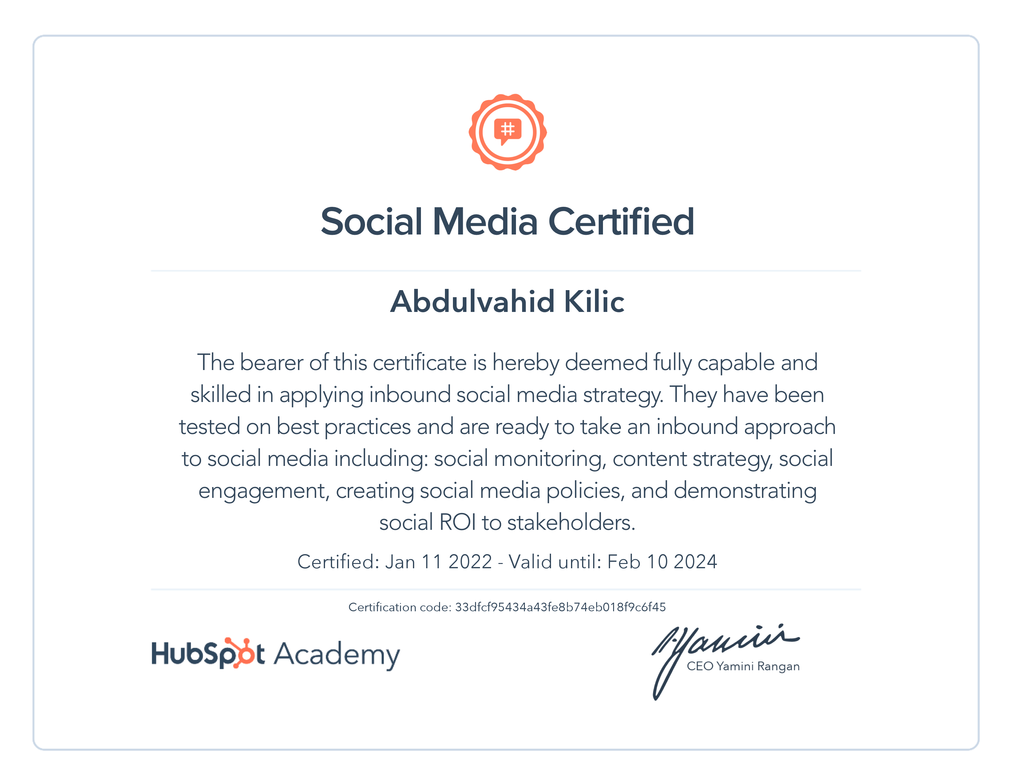 HubSpot Social Media Certificaat – Farselon.nl HubSpot Social Media Certificaat - Farselon.nl